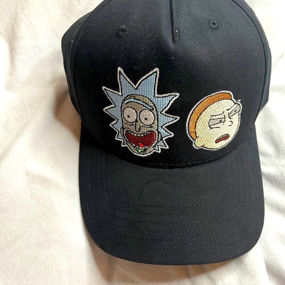 Rick And Morty Hat Cap With Tags Licensed Rick and Morty Faces CP